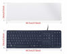 Picture of Universal Clear Waterproof Anti-Dust Silicone Keyboard Protector Cover Skin for Standard Size PC Computer Desktop Keyboards (Size: 17.52" x 5.51")