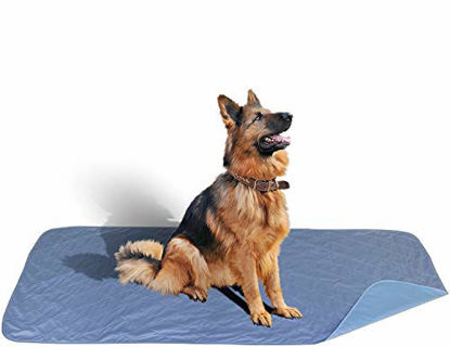 100% Cotton Top 36 X 52 Large Waterproof Reusable Pee Pads / Quilted  Washable Large Dog / Puppy Training Travel Pee Pads 