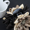 Picture of Merdia Jaw Hair Claw Clip for Women with Sharp leaves Flower Mix Color(Black,Beige and Coffee)