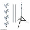 Picture of Linco Lincostore Zenith Portable T-Shape Background Backdrop Stand Kit 5x6.7ft - 5ft Wide (Fixed) and 6.7ft High (Adjustable)- Lightweight Only 4 Lbs Easy to Carry and Storage