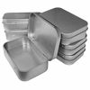 Picture of Hulless 6 Pcs Metal Hinged Tin Box Container Mini Portable Small Storage Container Kit Tin Box Container, Small Tin with Lid, Craft Container, Tin Empty Box, Home Storage 3.7x2.3x0.8 inch.