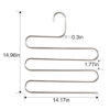 Picture of DOIOWN Pants Hangers Space Saving Hangers Closet Hanger Organizer Clothes Hangers Closet Storage Organizer for Pants Jeans Scarf (6 Pack)