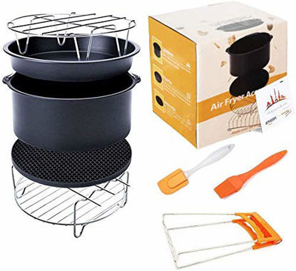 Foldable Air Fryer Pot, Silicone air fryer liners 8 inch for 4 to 7 QT  Reusable Air Fryer Pot Inserts for Oven Microwave Accessories (Black, 7  Inch) - Yahoo Shopping