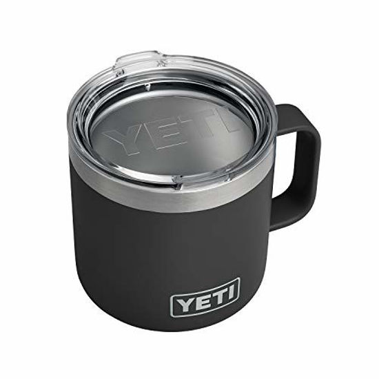 Picture of YETI Rambler 14 oz Stainless Steel Vacuum Insulated Mug with Lid, Black