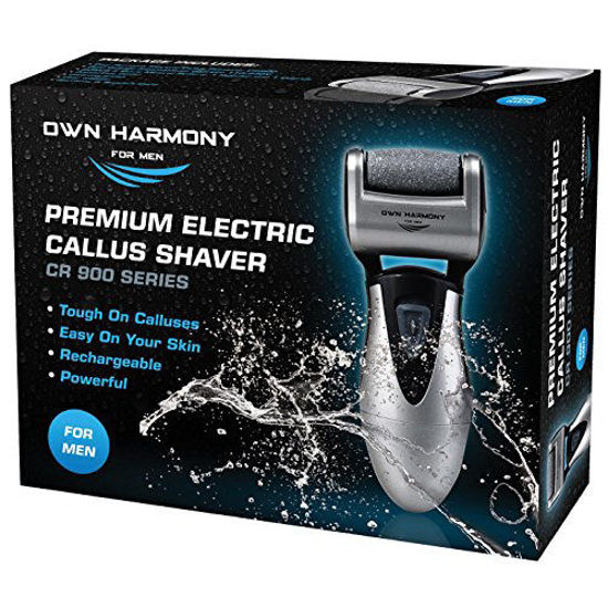 Picture of Electric Foot Callus Remover: Rechargeable Pedicure Tools for Men by Own Harmony - 3 Rollers Professional Spa Electronic Micro Pedi Feet File Care Best for Hard Cracked Skin and Powerful Exfoliation