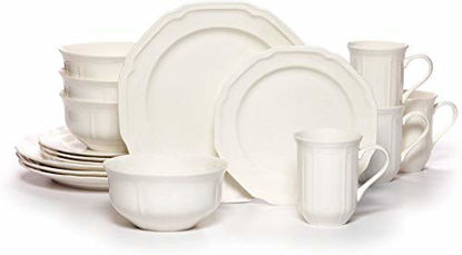 Picture of Mikasa Antique White 16-Piece Dinnerware Set, Service for 4