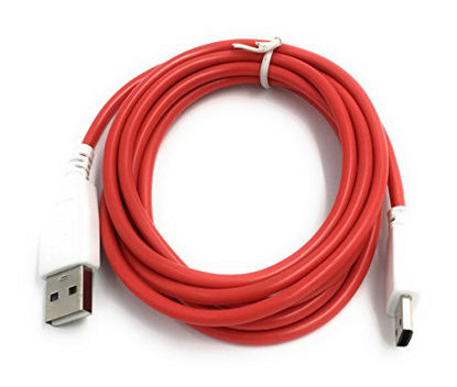 Picture of Xcivi USB Data Charger Cable Cord for Fuhu Tablets Nabi DreamTab, nabi 2S, nabi Jr, Jr. S, XD, Elev-8, 6 FT/2m (Red)