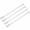 Picture of Gydandir 4 Pack Spring Tension Rods Curtain Rod Adjustable Cupboard Bars Extendable Width 15.7 to 28 Inches