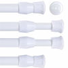 Picture of Gydandir 4 Pack Spring Tension Rods Curtain Rod Adjustable Cupboard Bars Extendable Width 15.7 to 28 Inches