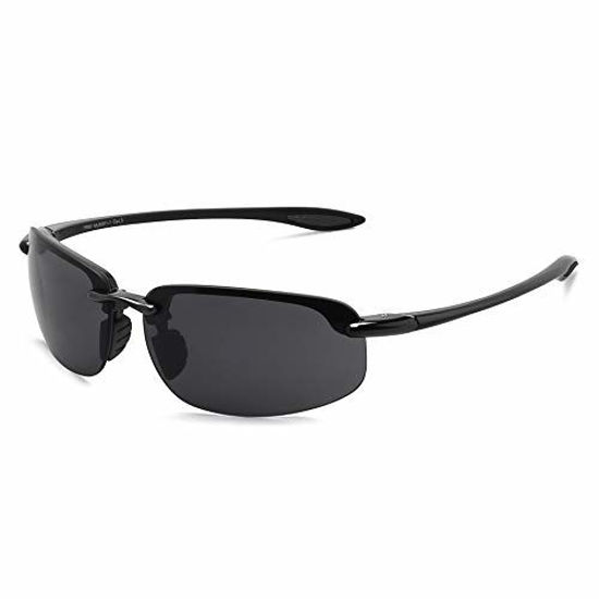 GetUSCart- JULI Sports Sunglasses for Men Women Tr90 Rimless Frame for  Running Fishing Baseball Driving MJ8001