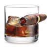 Picture of Godinger Cigar Whiskey Glass - Old Fashioned Whiskey Glass With Indented Cigar Rest