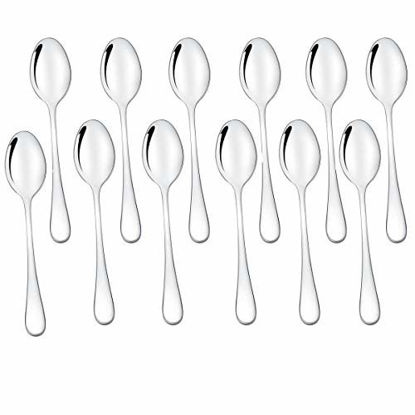 Picture of Demitasse Espresso Spoons Set of 12, Mini Coffee Spoon, 18/10 Stainless Steel Small Spoons for Dessert, Tea, Appetizer, 4.7