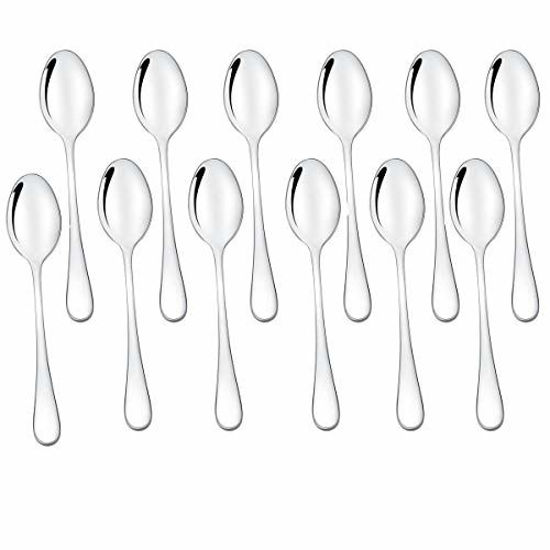 Picture of Demitasse Espresso Spoons Set of 12, Mini Coffee Spoon, 18/10 Stainless Steel Small Spoons for Dessert, Tea, Appetizer, 4.7