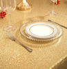 Picture of PartyDelight 50"X80" Rectangle Sparkly Gold Sequin Tablecloth for Wedding, Party, Christmas Decorations