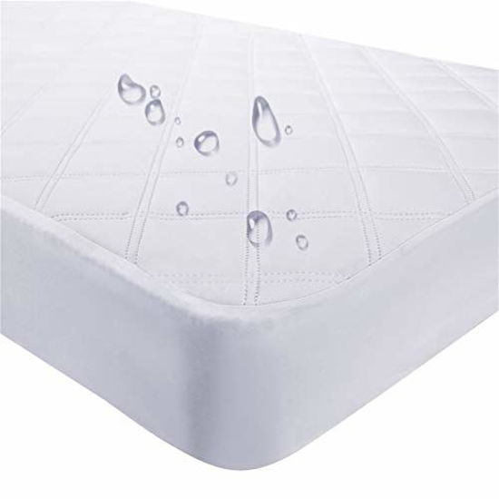 Picture of Waterproof Fitted Crib Mattress Pad and Toddler Crib Mattress Protective Baby Crib Mattress Cover Sheets Protector Bedding Sets Breathable & Hypoallergenic for Boys and Girls