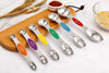 Picture of Magnetic Measuring Spoons Set Stainless Steel Dual Sided Stackable Teaspoon for Measuring Dry and Liquid Ingredients