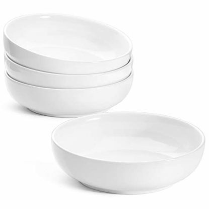 Picture of LE TAUCI Pasta Bowls 45 Ounce, Ceramic Salad Bowl, Large Serving Bowl Set - Set of 4, White