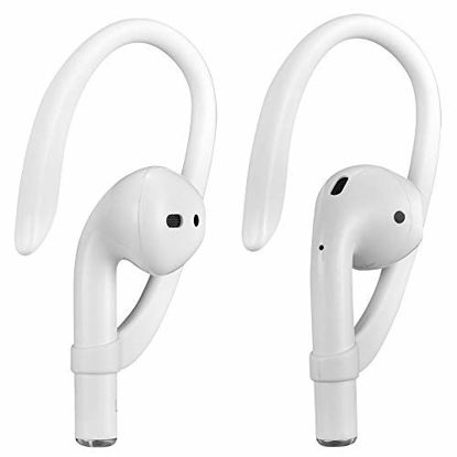 Picture of Ear Hooks Compatible with Apple AirPods 1, 2 and Pro, ICARERSPACE Sports Ear Hooks for AirPods 1, 2 and Pro - White