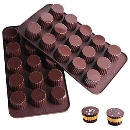 Webake Peanut Butter Cup Molds, Silicone Mini Tart Pan Quiche Mold, Pie Pan  6-Cavity Tartlet
