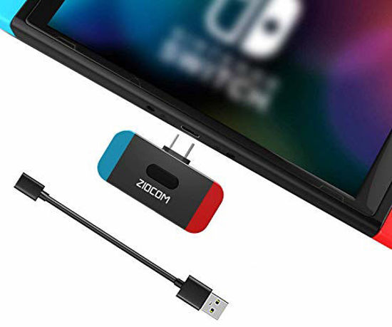 ZIOCOM Bluetooth Adapter for Nintendo Switch Lite, USB C Connector