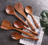 Picture of Kitchen Utensils Set,NAYAHOSE Wooden Cooking Utensil Set Non-stick Pan Kitchen Tool Wooden Cooking Spoons and Spatulas Wooden Spoons for cooking salad fork