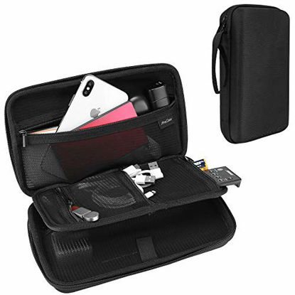 Picture of ProCase Hard Travel Tech Organizer Case Bag for Electronics Accessories Charger Cord Portable External Hard Drive USB Cables Power Bank SD Memory Cards Earphone Flash Drive