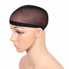 Picture of 6 Pieces Black Stocking Wig Cap Stretchy Nylon Wig Caps Black Nylon Close End Wig Caps for Men and Women