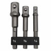 Picture of 3 PCS | 1/4", 3/8", 1/2" Impact Drive, PTSLKHN 1/4" Hex Shank Socket Adapter Set, CR-V Steel | Compatible with Power Drills & Drivers