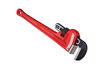 Picture of RIDGID 31030 Model 24 Heavy-Duty Straight Pipe Wrench, 24-inch Plumbing Wrench,Red,Small