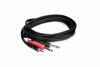Picture of Hosa CMP-153 3.5 mm TRS to Dual 1/4" TS Stereo Breakout Cable, 3 Feet