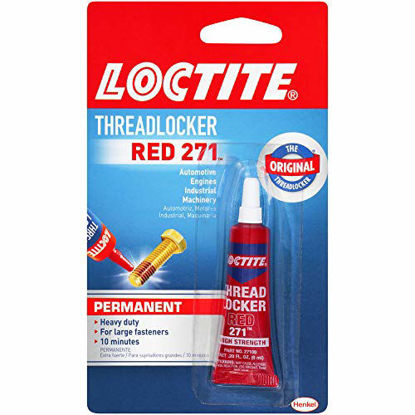Picture of Loctite 209741 Heavy Duty Threadlocker, 0.2 oz, Red 271, 0.2