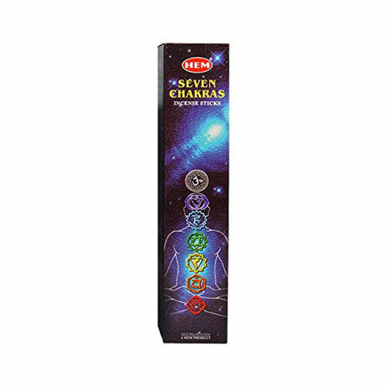 Picture of Seven Chakras - 35 Gram Box, 7 Difference Incense - From HEM