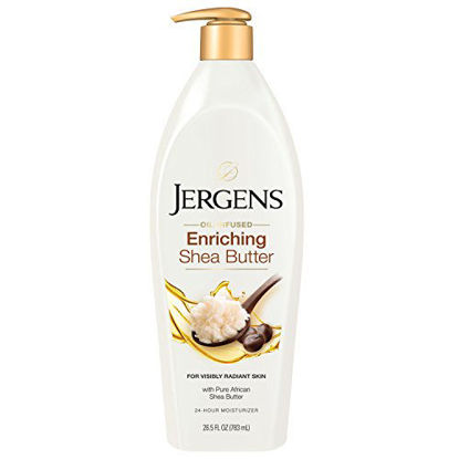 Picture of Jergens Shea Butter Deep Conditioning Body Lotion, 26.5 Ounces, Body and Hand Moisturizer, with Pure Shea Butter, Dermatologist Tested (Packaging May Vary)