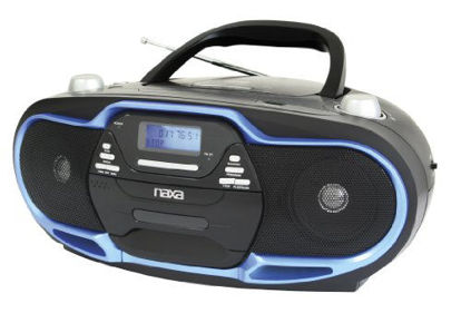 Picture of NAXA Electronics NPB-257 Portable MP3/CD Player, AM/FM Stereo Radio and USB Input (Black/Blue)