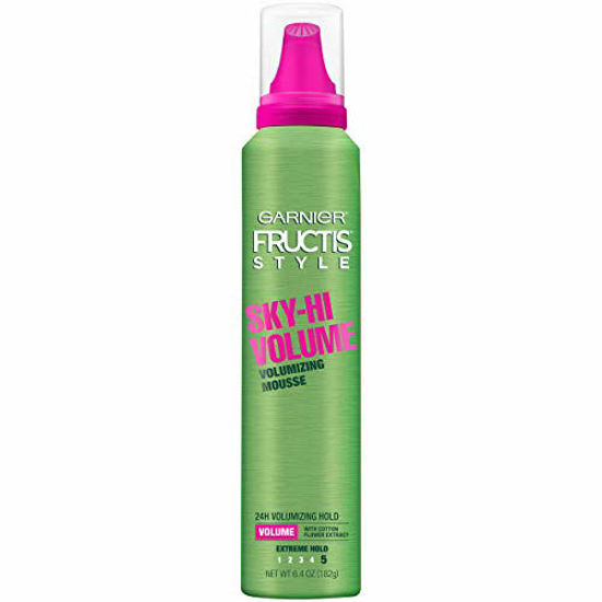 Picture of Garnier Fructis Style Sky-Hi Volume Mousse, Extreme Hold, 6.4 oz