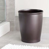 Picture of iDesign Kent Plastic Wastebasket, Small Round Plastic Trash Can for Bathroom, Bedroom, Dorm, College, Office, 8.35" x 8.35" x 10", Bronze