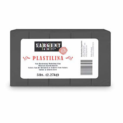 Picture of Sargent Art Plastilina Modeling Clay, 5-Pound, Gray