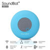 Picture of SoundBot SB510 HD Water Resistant Bluetooth 3.0 Shower Speaker, Handsfree Portable Speakerphone with Built-in Mic, 6hrs of playtime, Control Buttons and Dedicated Suction Cup (Blue)