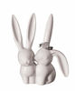 Picture of Creative Co-Op DA2618 White Ceramic Bunny Ring Holder, 3" L x 4" H