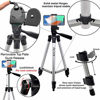 Picture of Acuvar 50" Inch Aluminum Camera Tripod, Universal Smartphone Mount + Wireless Remote Control Camera Shutter for iPhone 12, iPhone 11 Pro Max, 11 Pro, Xs, Xr, X, SE 2 Pixel 3, Android S20 S10 Note 10