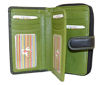 Picture of Visconti CD22 Ladies Leather Holder Wallet/Purse (Black/Green)