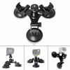 Picture of Triple Cup DSLR Camera Suction Mount w/Ball Head Compatible with Nikon Canon Sony DSLR/Camcorder + GoPro Hero 8 7 6 5/4/3 Sony Garmin Xiaomi Yi SJCAM Suction Cup Mount Car Mount Holder Window Mount