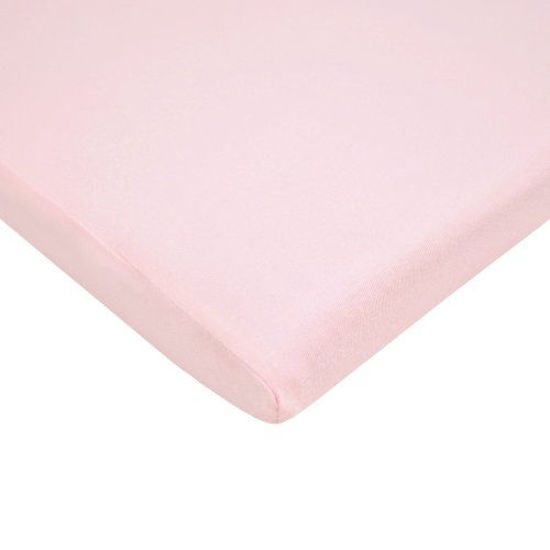 Picture of TL Care 100% Natural Cotton Value Jersey Knit Fitted Cradle Sheet, Pink, Soft Breathable, for Girls