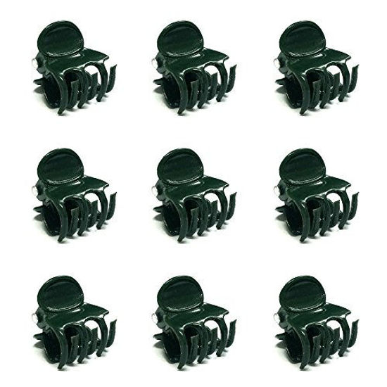 Picture of KINGLAKE Orchid Clips,Garden Flower Vine Clips,Plant Support Clips,100 Pcs Garden Cymbidium Clips to Keep Plant Neat and Healthy,Dark Green (97530)