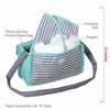 Picture of Adora Zig Zag Diaper Bag For Baby Doll Accessories in Teal Pattern Design