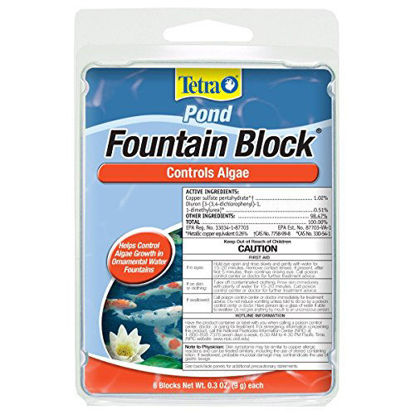 Picture of Tetra Pond Fountain Block 6 Count, Controls Algae Growth In Ornamental Fountains