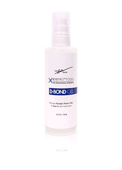 X10 Pro-Tools D Bond Gel Remover by The Hair Shop, Keratin Glue Fusion Pre  Bonded U-Tip Adhesive Remover for Super Or Regular Keratip, Best for