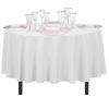 Picture of LinenTablecloth 90-Inch Round Polyester Tablecloth, White