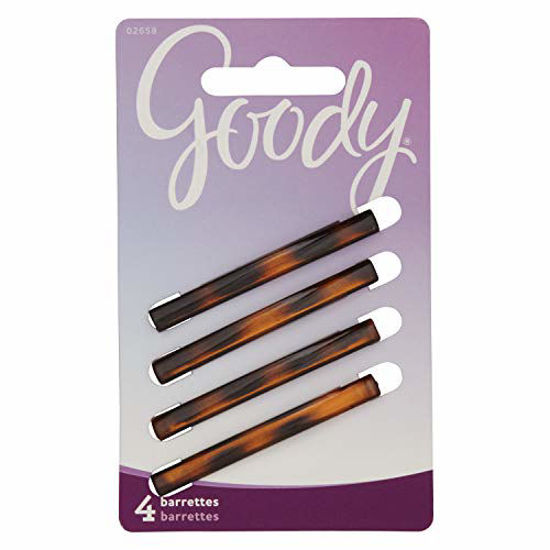 Picture of Goody Hair Classics Stay Tight Hair Barrette Mock Tort, 4 Count