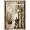 Picture of RIOLIS 1611 - Old Photo. Waiting - Counted Cross Stitch Kit 10.25"x15" Zweigart 14ct. White AIDA 8 Colors